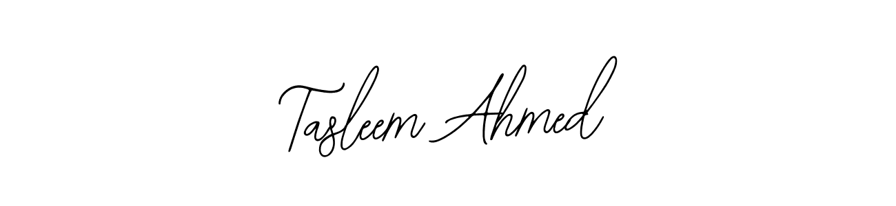 Tasleem Ahmed stylish signature style. Best Handwritten Sign (Bearetta-2O07w) for my name. Handwritten Signature Collection Ideas for my name Tasleem Ahmed. Tasleem Ahmed signature style 12 images and pictures png