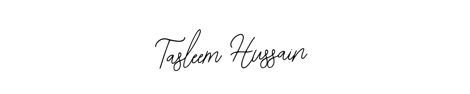 Use a signature maker to create a handwritten signature online. With this signature software, you can design (Bearetta-2O07w) your own signature for name Tasleem Hussain. Tasleem Hussain signature style 12 images and pictures png