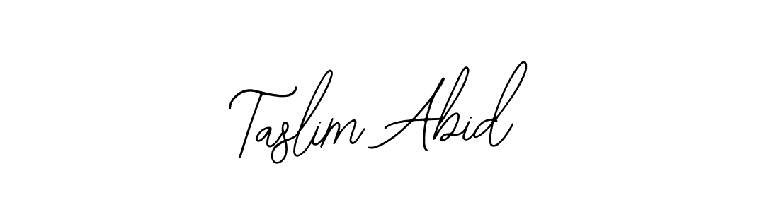 Taslim Abid stylish signature style. Best Handwritten Sign (Bearetta-2O07w) for my name. Handwritten Signature Collection Ideas for my name Taslim Abid. Taslim Abid signature style 12 images and pictures png