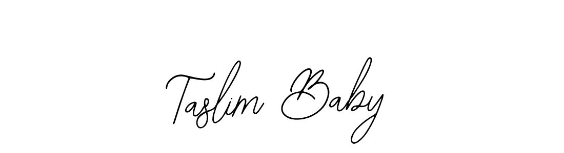 Similarly Bearetta-2O07w is the best handwritten signature design. Signature creator online .You can use it as an online autograph creator for name Taslim Baby. Taslim Baby signature style 12 images and pictures png