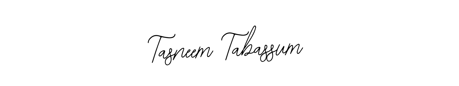 How to make Tasneem Tabassum name signature. Use Bearetta-2O07w style for creating short signs online. This is the latest handwritten sign. Tasneem Tabassum signature style 12 images and pictures png