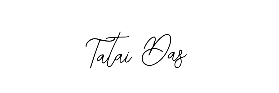 You should practise on your own different ways (Bearetta-2O07w) to write your name (Tatai Das) in signature. don't let someone else do it for you. Tatai Das signature style 12 images and pictures png