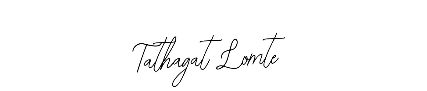 Use a signature maker to create a handwritten signature online. With this signature software, you can design (Bearetta-2O07w) your own signature for name Tathagat Lomte. Tathagat Lomte signature style 12 images and pictures png