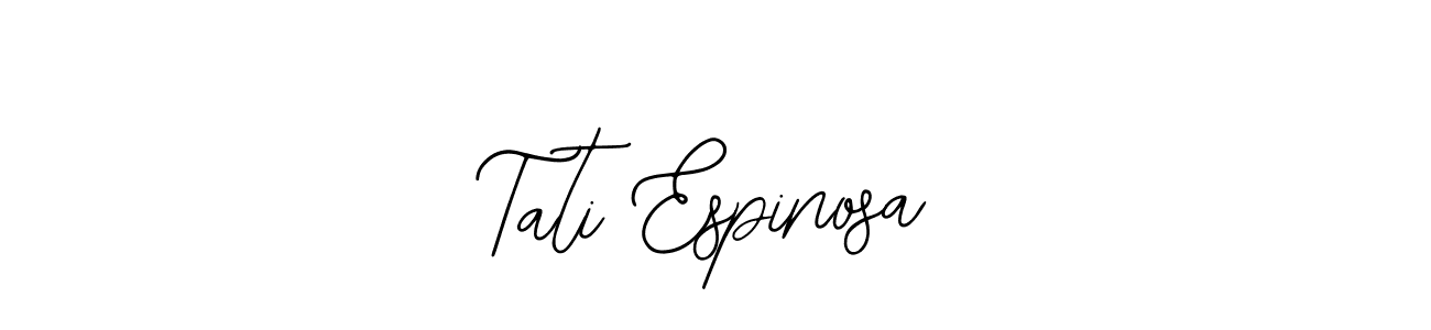 Make a beautiful signature design for name Tati Espinosa. Use this online signature maker to create a handwritten signature for free. Tati Espinosa signature style 12 images and pictures png