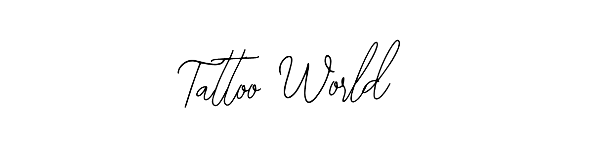 Create a beautiful signature design for name Tattoo World. With this signature (Bearetta-2O07w) fonts, you can make a handwritten signature for free. Tattoo World signature style 12 images and pictures png