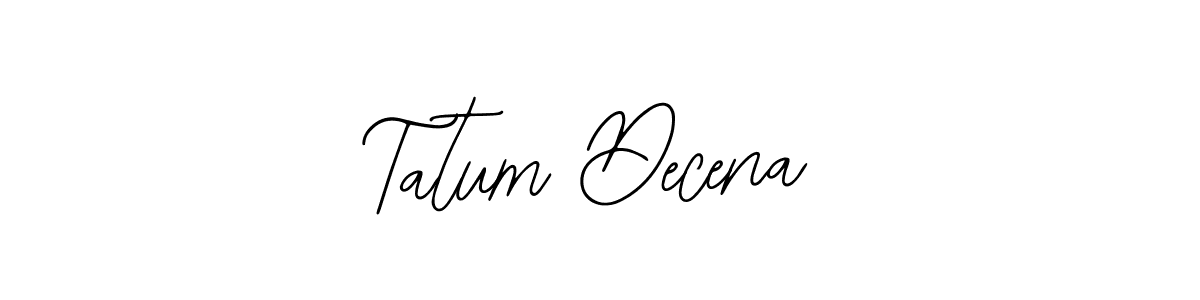 This is the best signature style for the Tatum Decena name. Also you like these signature font (Bearetta-2O07w). Mix name signature. Tatum Decena signature style 12 images and pictures png