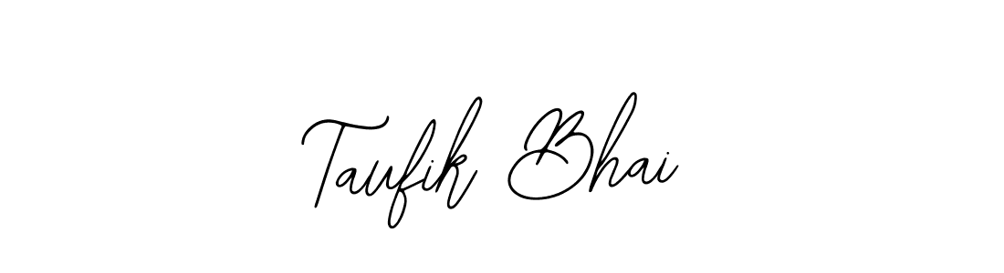 Bearetta-2O07w is a professional signature style that is perfect for those who want to add a touch of class to their signature. It is also a great choice for those who want to make their signature more unique. Get Taufik Bhai name to fancy signature for free. Taufik Bhai signature style 12 images and pictures png