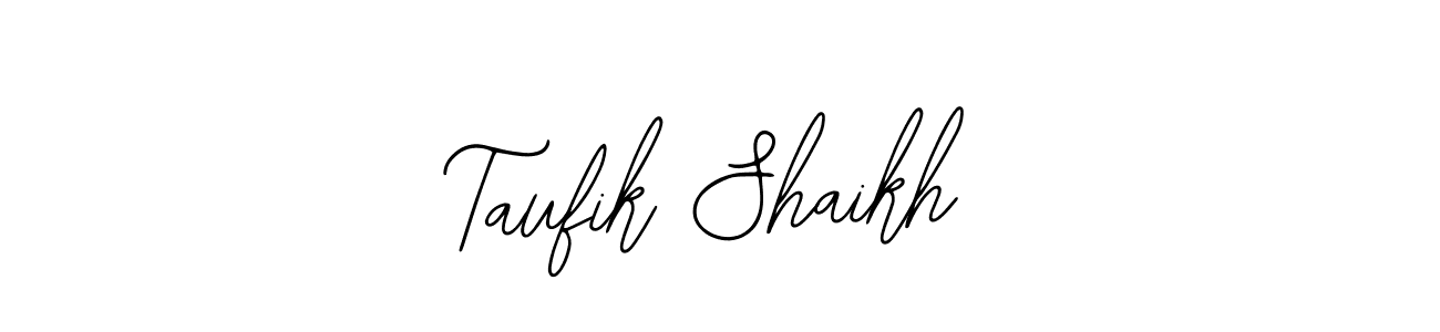 if you are searching for the best signature style for your name Taufik Shaikh. so please give up your signature search. here we have designed multiple signature styles  using Bearetta-2O07w. Taufik Shaikh signature style 12 images and pictures png