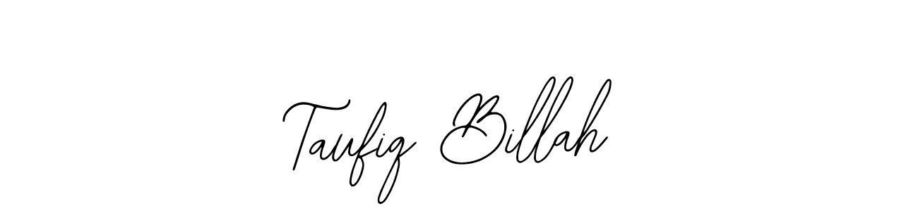 Design your own signature with our free online signature maker. With this signature software, you can create a handwritten (Bearetta-2O07w) signature for name Taufiq Billah. Taufiq Billah signature style 12 images and pictures png