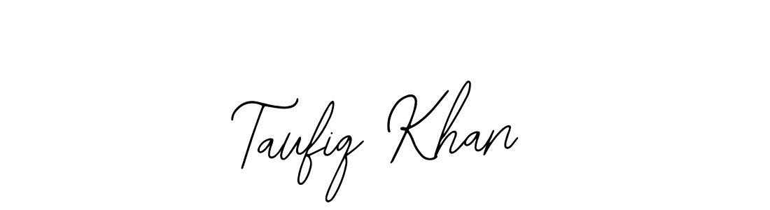 Design your own signature with our free online signature maker. With this signature software, you can create a handwritten (Bearetta-2O07w) signature for name Taufiq Khan. Taufiq Khan signature style 12 images and pictures png