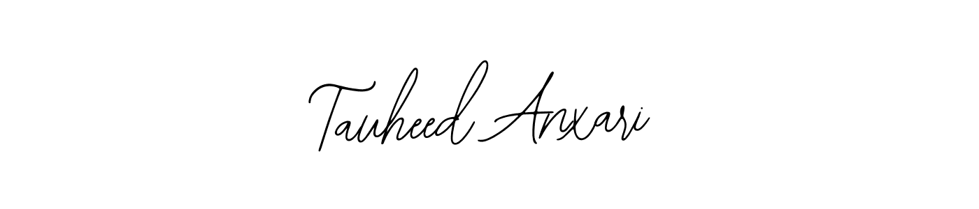 Also we have Tauheed Anxari name is the best signature style. Create professional handwritten signature collection using Bearetta-2O07w autograph style. Tauheed Anxari signature style 12 images and pictures png