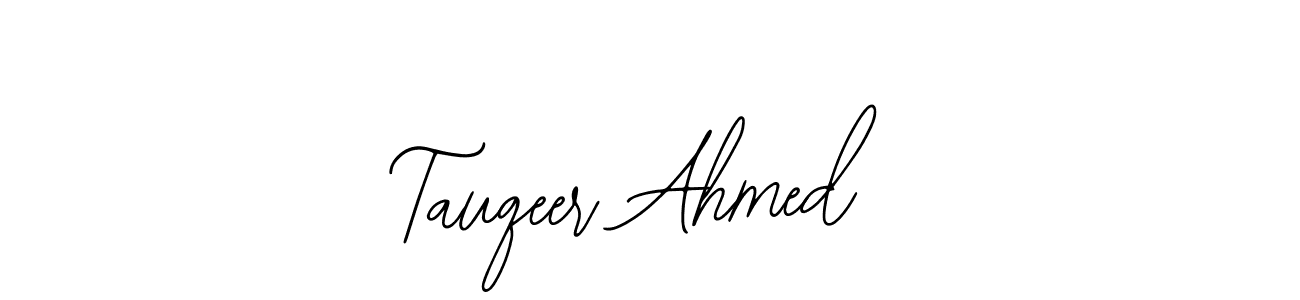 Also we have Tauqeer Ahmed name is the best signature style. Create professional handwritten signature collection using Bearetta-2O07w autograph style. Tauqeer Ahmed signature style 12 images and pictures png