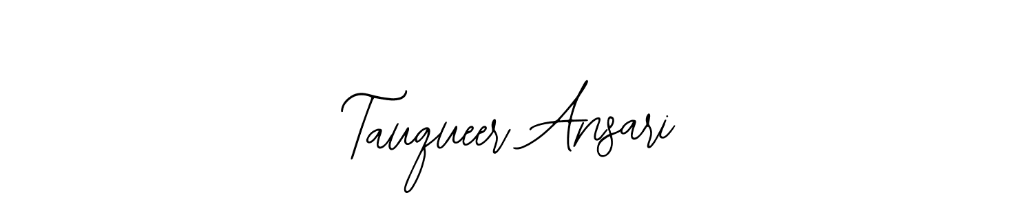 How to make Tauqueer Ansari signature? Bearetta-2O07w is a professional autograph style. Create handwritten signature for Tauqueer Ansari name. Tauqueer Ansari signature style 12 images and pictures png