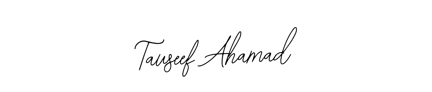It looks lik you need a new signature style for name Tauseef Ahamad. Design unique handwritten (Bearetta-2O07w) signature with our free signature maker in just a few clicks. Tauseef Ahamad signature style 12 images and pictures png