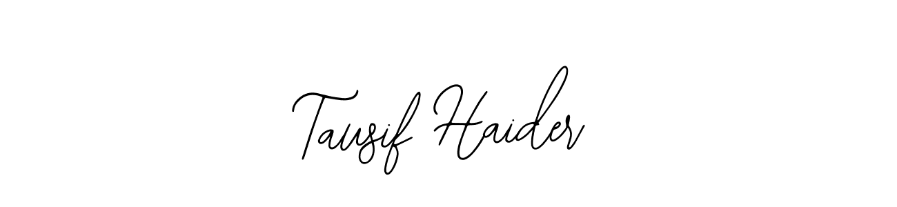 How to make Tausif Haider signature? Bearetta-2O07w is a professional autograph style. Create handwritten signature for Tausif Haider name. Tausif Haider signature style 12 images and pictures png