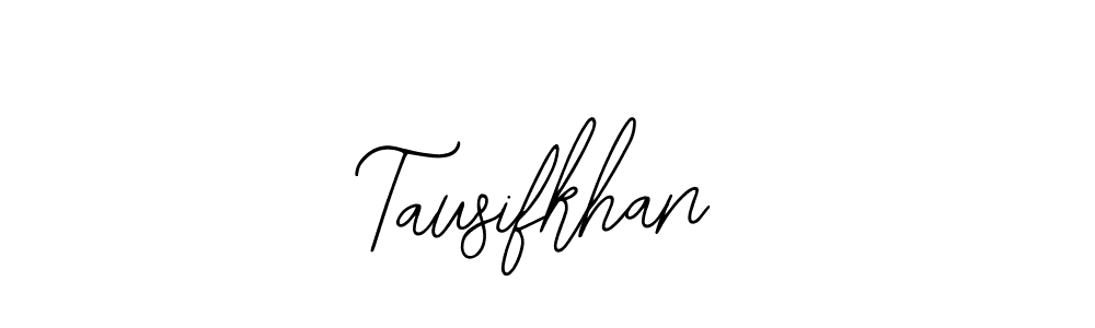 How to Draw Tausifkhan signature style? Bearetta-2O07w is a latest design signature styles for name Tausifkhan. Tausifkhan signature style 12 images and pictures png