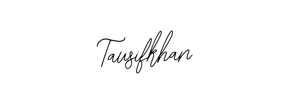 Use a signature maker to create a handwritten signature online. With this signature software, you can design (Bearetta-2O07w) your own signature for name Tausifkhan. Tausifkhan signature style 12 images and pictures png