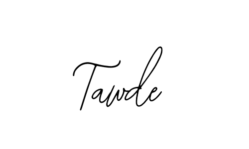 Make a beautiful signature design for name Tawde. With this signature (Bearetta-2O07w) style, you can create a handwritten signature for free. Tawde signature style 12 images and pictures png