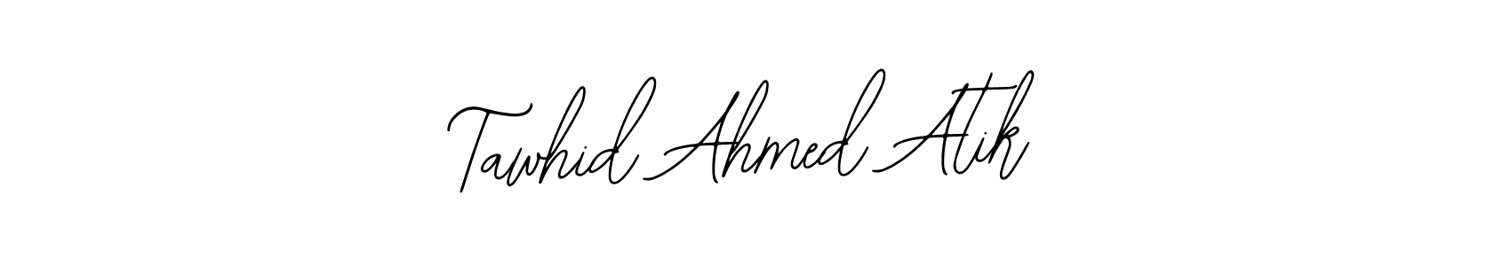 Design your own signature with our free online signature maker. With this signature software, you can create a handwritten (Bearetta-2O07w) signature for name Tawhid Ahmed Atik. Tawhid Ahmed Atik signature style 12 images and pictures png