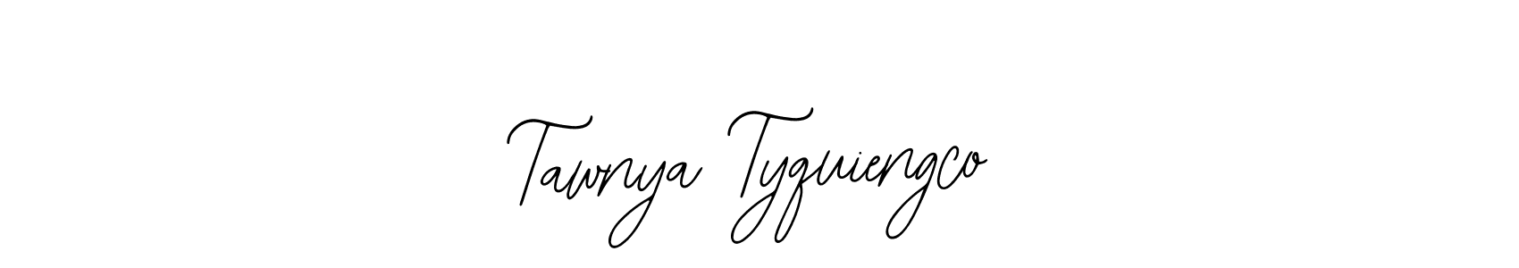 Make a short Tawnya Tyquiengco signature style. Manage your documents anywhere anytime using Bearetta-2O07w. Create and add eSignatures, submit forms, share and send files easily. Tawnya Tyquiengco signature style 12 images and pictures png