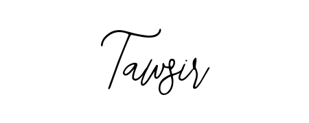 A timeless handwritten aesthetic for Tawsir. The Bearetta-2O07w font gives your signature a handcrafted feel with natural curves. Tawsir signature style 12 images and pictures png