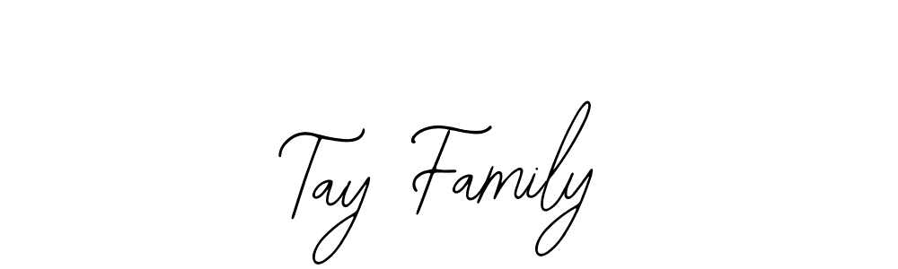 How to make Tay Family name signature. Use Bearetta-2O07w style for creating short signs online. This is the latest handwritten sign. Tay Family signature style 12 images and pictures png