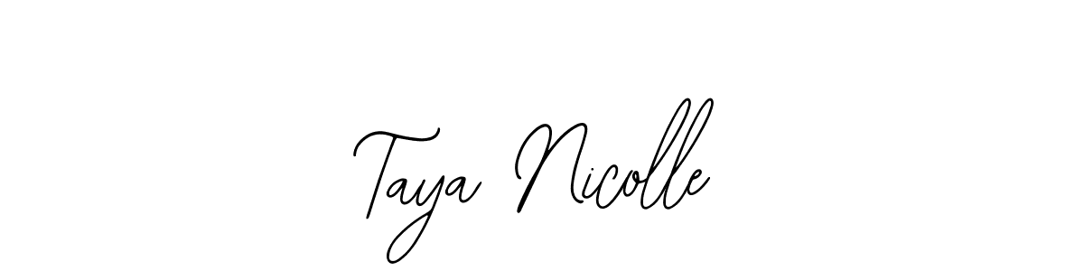 Taya Nicolle stylish signature style. Best Handwritten Sign (Bearetta-2O07w) for my name. Handwritten Signature Collection Ideas for my name Taya Nicolle. Taya Nicolle signature style 12 images and pictures png