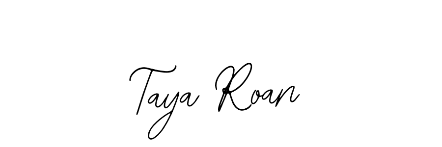 Use a signature maker to create a handwritten signature online. With this signature software, you can design (Bearetta-2O07w) your own signature for name Taya Roan. Taya Roan signature style 12 images and pictures png