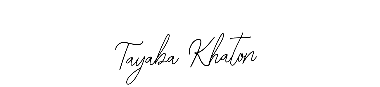 Make a beautiful signature design for name Tayaba Khaton. With this signature (Bearetta-2O07w) style, you can create a handwritten signature for free. Tayaba Khaton signature style 12 images and pictures png