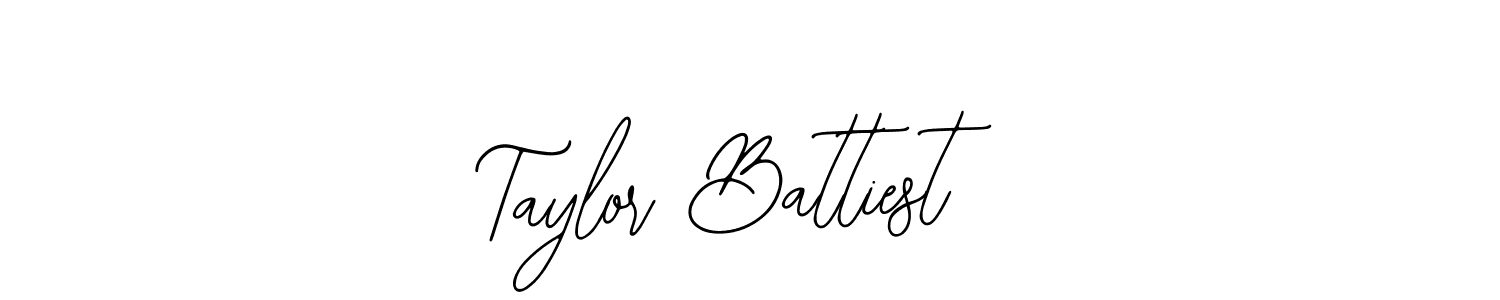 How to make Taylor Battiest name signature. Use Bearetta-2O07w style for creating short signs online. This is the latest handwritten sign. Taylor Battiest signature style 12 images and pictures png