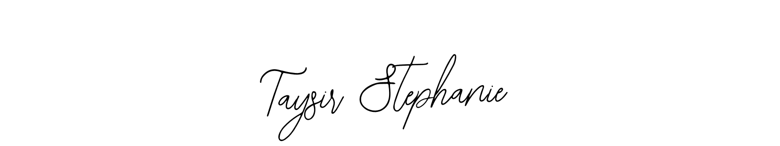 Also You can easily find your signature by using the search form. We will create Taysir Stephanie name handwritten signature images for you free of cost using Bearetta-2O07w sign style. Taysir Stephanie signature style 12 images and pictures png
