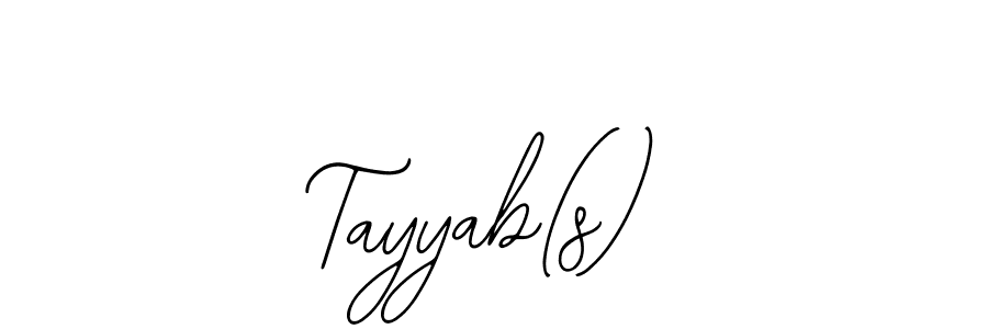 See photos of Tayyab(s) official signature by Spectra . Check more albums & portfolios. Read reviews & check more about Bearetta-2O07w font. Tayyab(s) signature style 12 images and pictures png