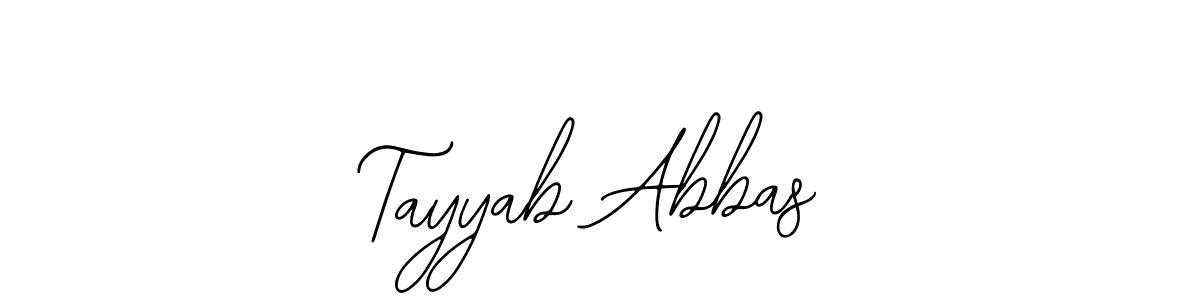 The best way (Bearetta-2O07w) to make a short signature is to pick only two or three words in your name. The name Tayyab Abbas include a total of six letters. For converting this name. Tayyab Abbas signature style 12 images and pictures png