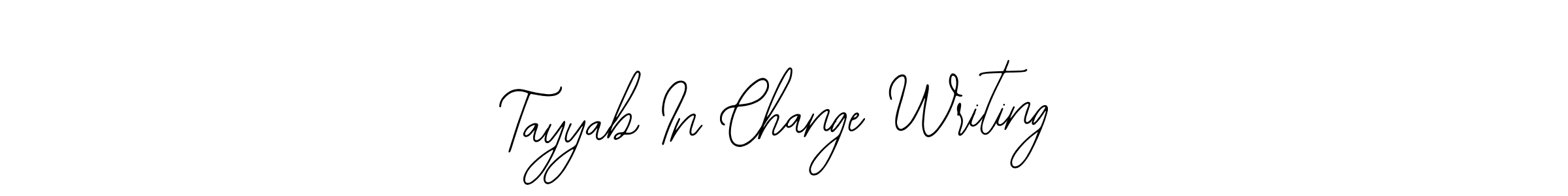 Use a signature maker to create a handwritten signature online. With this signature software, you can design (Bearetta-2O07w) your own signature for name Tayyab In Change Writing. Tayyab In Change Writing signature style 12 images and pictures png