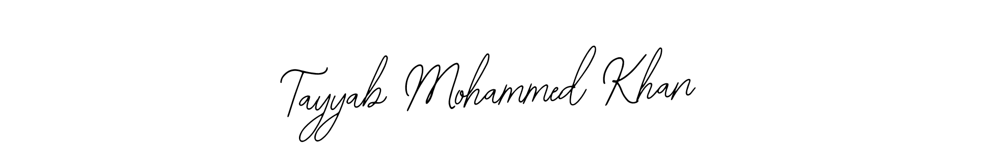 Also we have Tayyab Mohammed Khan name is the best signature style. Create professional handwritten signature collection using Bearetta-2O07w autograph style. Tayyab Mohammed Khan signature style 12 images and pictures png