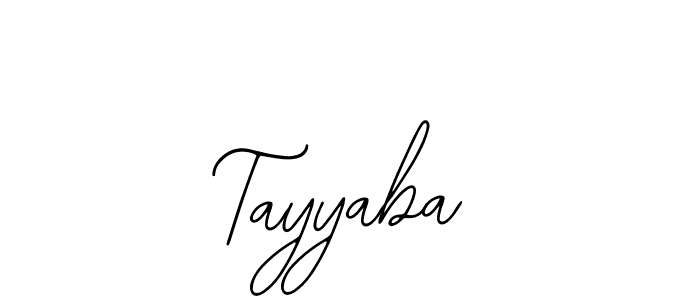 Design your own signature with our free online signature maker. With this signature software, you can create a handwritten (Bearetta-2O07w) signature for name Tayyaba. Tayyaba signature style 12 images and pictures png