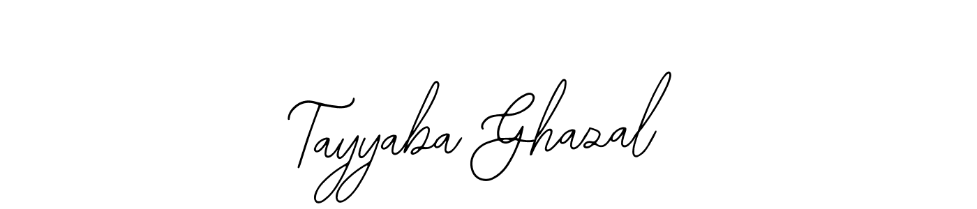 Create a beautiful signature design for name Tayyaba Ghazal. With this signature (Bearetta-2O07w) fonts, you can make a handwritten signature for free. Tayyaba Ghazal signature style 12 images and pictures png