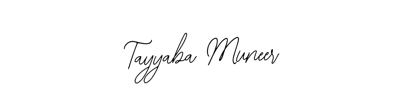 This is the best signature style for the Tayyaba Muneer name. Also you like these signature font (Bearetta-2O07w). Mix name signature. Tayyaba Muneer signature style 12 images and pictures png