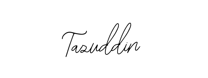 You should practise on your own different ways (Bearetta-2O07w) to write your name (Tazuddin) in signature. don't let someone else do it for you. Tazuddin signature style 12 images and pictures png