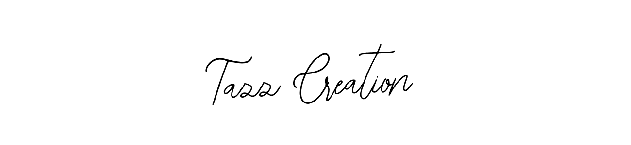 How to make Tazz Creation name signature. Use Bearetta-2O07w style for creating short signs online. This is the latest handwritten sign. Tazz Creation signature style 12 images and pictures png