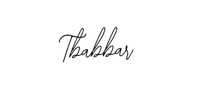 Tbabbar stylish signature style. Best Handwritten Sign (Bearetta-2O07w) for my name. Handwritten Signature Collection Ideas for my name Tbabbar. Tbabbar signature style 12 images and pictures png