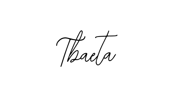 How to make Tbaeta name signature. Use Bearetta-2O07w style for creating short signs online. This is the latest handwritten sign. Tbaeta signature style 12 images and pictures png