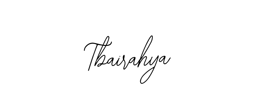 Make a beautiful signature design for name Tbairahya. With this signature (Bearetta-2O07w) style, you can create a handwritten signature for free. Tbairahya signature style 12 images and pictures png