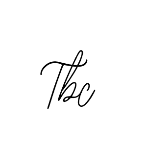 How to make Tbc name signature. Use Bearetta-2O07w style for creating short signs online. This is the latest handwritten sign. Tbc signature style 12 images and pictures png