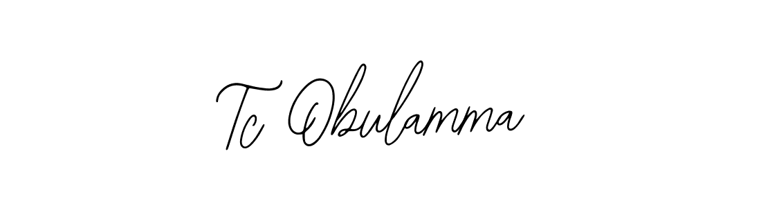 Also You can easily find your signature by using the search form. We will create Tc Obulamma name handwritten signature images for you free of cost using Bearetta-2O07w sign style. Tc Obulamma signature style 12 images and pictures png