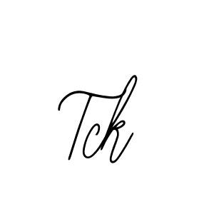 How to make Tck signature? Bearetta-2O07w is a professional autograph style. Create handwritten signature for Tck name. Tck signature style 12 images and pictures png