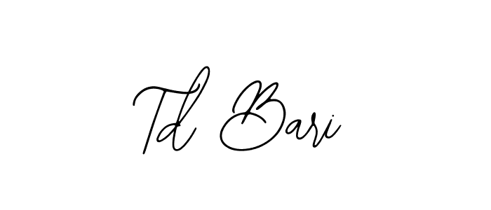if you are searching for the best signature style for your name Td Bari. so please give up your signature search. here we have designed multiple signature styles  using Bearetta-2O07w. Td Bari signature style 12 images and pictures png
