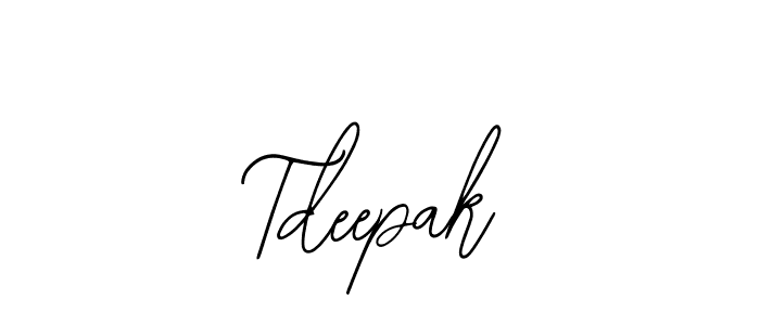 Here are the top 10 professional signature styles for the name Tdeepak. These are the best autograph styles you can use for your name. Tdeepak signature style 12 images and pictures png