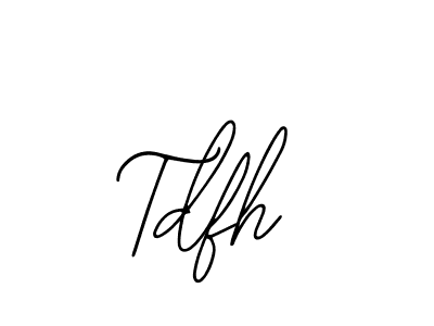 How to Draw Tdfh signature style? Bearetta-2O07w is a latest design signature styles for name Tdfh. Tdfh signature style 12 images and pictures png