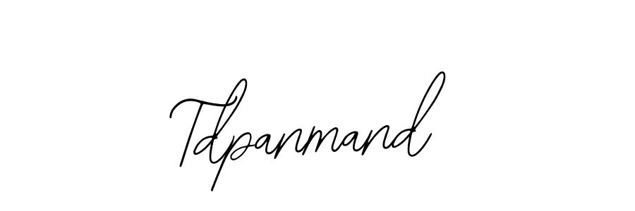 Also we have Tdpanmand name is the best signature style. Create professional handwritten signature collection using Bearetta-2O07w autograph style. Tdpanmand signature style 12 images and pictures png